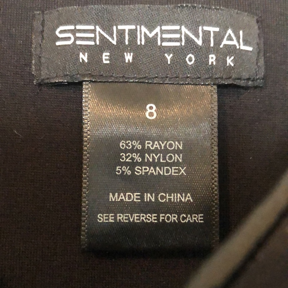 Sentimental NY - Charlie's Angel “Leather” Dress sz 8 - Picture 6 of 7